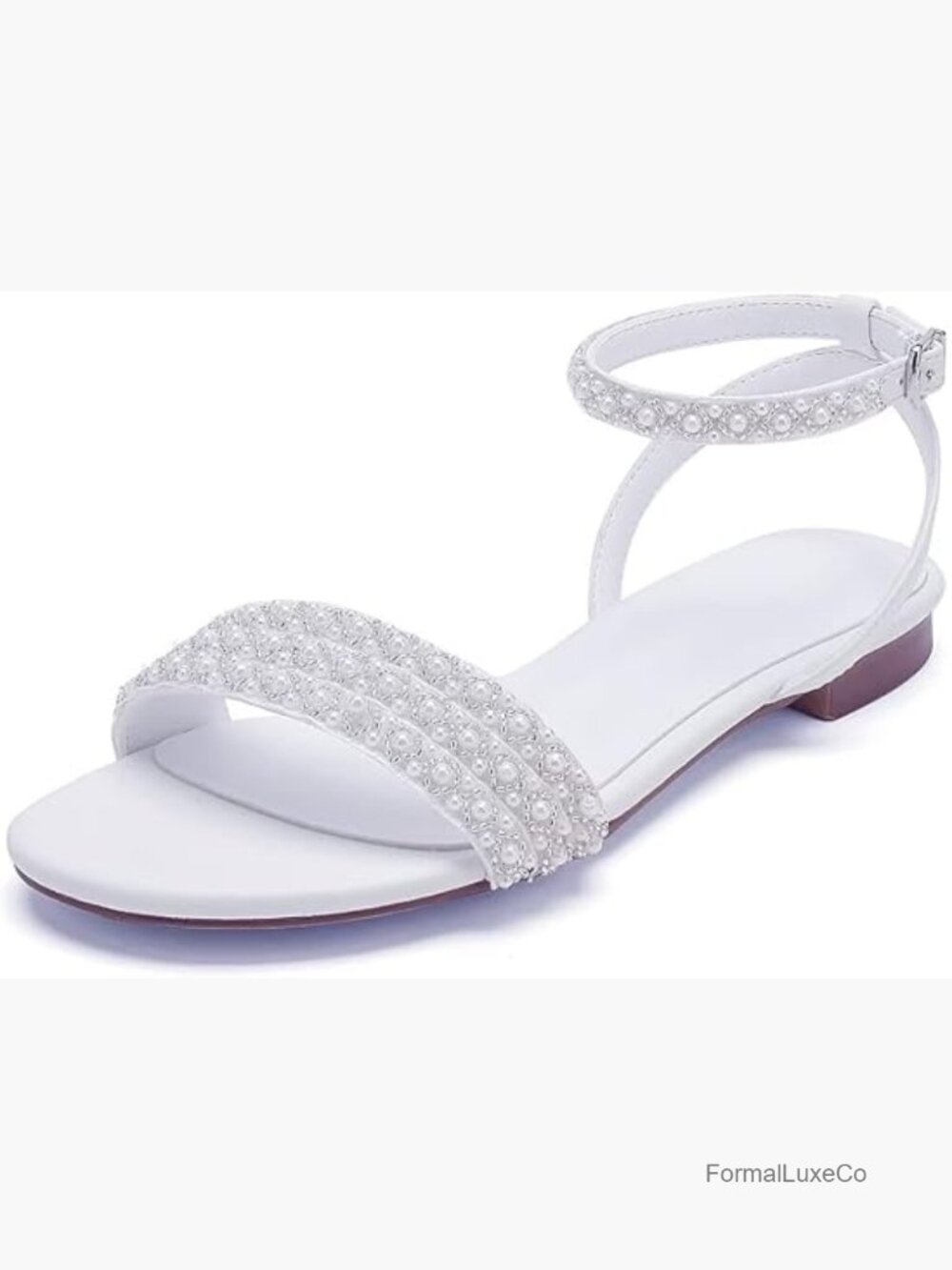 Flat Bridal Sandals for Women Beach Wedding Shoes
